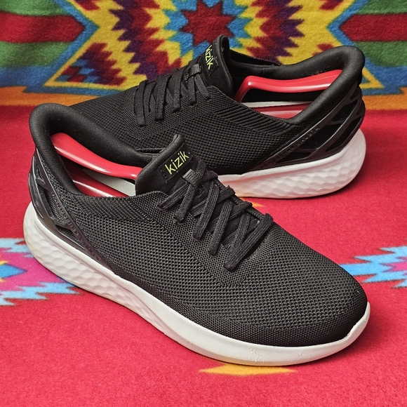 Kizik Athens Hands Free Athletic Sneakers Men's 9 Wide / Womens 10.5 Wide Black - Picture 5 of 13